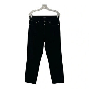 J.Crew Pant Women’s 29 Black Garment-Dyed Vintage Straight Corduroy AB651